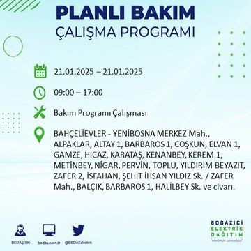 İstanbul'da uzun süreli elektrik kesintisi: 22 ilçe etkileniyor! Beşiktaş, Bahçelievler, Silivri... - Resim: 48