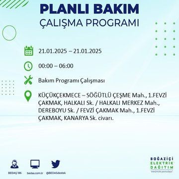 İstanbul'da uzun süreli elektrik kesintisi: 22 ilçe etkileniyor! Beşiktaş, Bahçelievler, Silivri... - Resim: 15