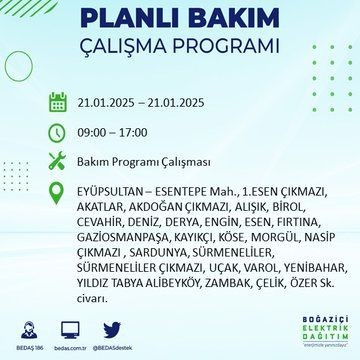 İstanbul'da uzun süreli elektrik kesintisi: 22 ilçe etkileniyor! Beşiktaş, Bahçelievler, Silivri... - Resim: 26