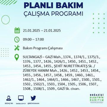 İstanbul'da uzun süreli elektrik kesintisi: 22 ilçe etkileniyor! Beşiktaş, Bahçelievler, Silivri... - Resim: 6