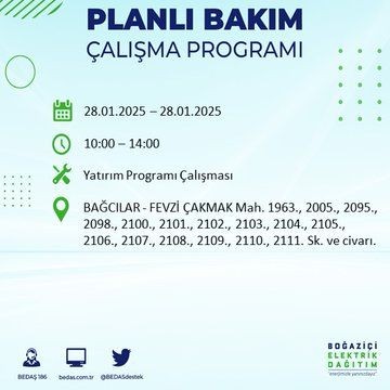 İstanbul'da uzun süreli elektrik kesintileri yaşanacak! 22 ilçe etkileniyor... - Resim: 61