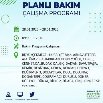 İstanbul'da uzun süreli elektrik kesintileri yaşanacak! 22 ilçe etkileniyor... - Resim: 40