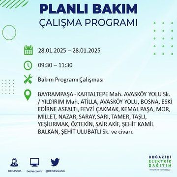 İstanbul'da uzun süreli elektrik kesintileri yaşanacak! 22 ilçe etkileniyor... - Resim: 48