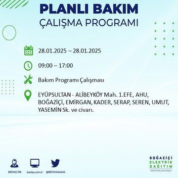İstanbul'da uzun süreli elektrik kesintileri yaşanacak! 22 ilçe etkileniyor... - Resim: 28