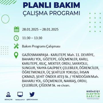 İstanbul'da uzun süreli elektrik kesintileri yaşanacak! 22 ilçe etkileniyor... - Resim: 23