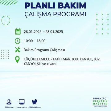 İstanbul'da uzun süreli elektrik kesintileri yaşanacak! 22 ilçe etkileniyor... - Resim: 13