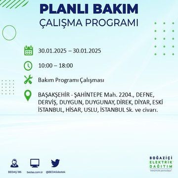 İstanbul'da 20 ilçede elektrikler kesilecek! 30 Ocak 2025 İstanbul'da elektrik kesintileri: Bakırköy, Avcılar, Silivri... - Resim: 55