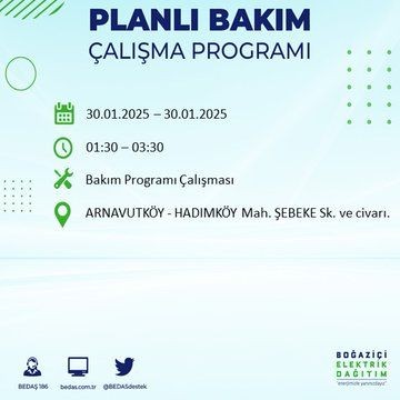 İstanbul'da 20 ilçede elektrikler kesilecek! 30 Ocak 2025 İstanbul'da elektrik kesintileri: Bakırköy, Avcılar, Silivri... - Resim: 73