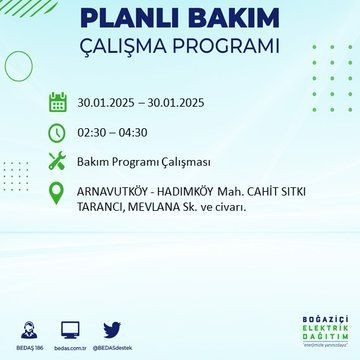 İstanbul'da 20 ilçede elektrikler kesilecek! 30 Ocak 2025 İstanbul'da elektrik kesintileri: Bakırköy, Avcılar, Silivri... - Resim: 74