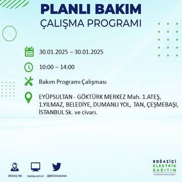 İstanbul'da 20 ilçede elektrikler kesilecek! 30 Ocak 2025 İstanbul'da elektrik kesintileri: Bakırköy, Avcılar, Silivri... - Resim: 33