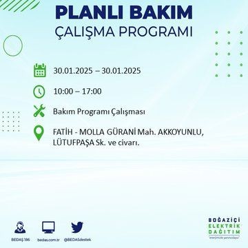 İstanbul'da 20 ilçede elektrikler kesilecek! 30 Ocak 2025 İstanbul'da elektrik kesintileri: Bakırköy, Avcılar, Silivri... - Resim: 31