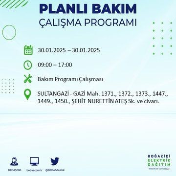 İstanbul'da 20 ilçede elektrikler kesilecek! 30 Ocak 2025 İstanbul'da elektrik kesintileri: Bakırköy, Avcılar, Silivri... - Resim: 4