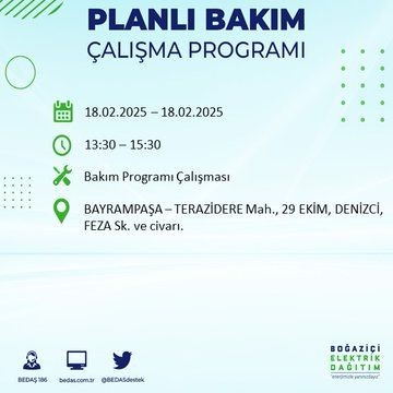 Elektrik uzun süre gelmeyecek! 18 Şubat İstanbul elektrik kesintileri... Başakşehir, Silivri, Şişli... - Resim: 20