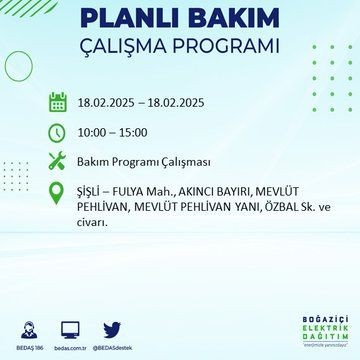Elektrik uzun süre gelmeyecek! 18 Şubat İstanbul elektrik kesintileri... Başakşehir, Silivri, Şişli... - Resim: 53