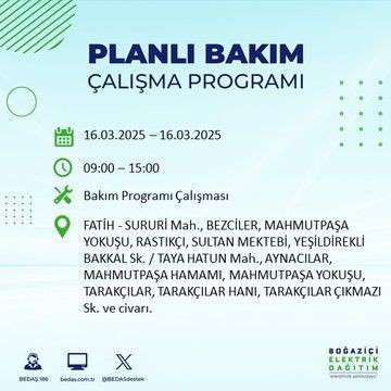 O ilçeler dikkat: Elektrik uzun süre gelmeyecek! Silivri, Fatih, Esenyurt... - Resim: 5