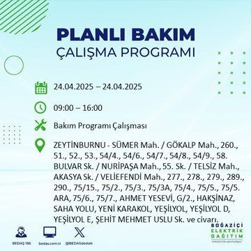 İstanbul'da uzun süreli elektrik kesintisi yaşanacak! - Resim: 80