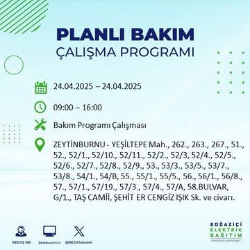 İstanbul'da uzun süreli elektrik kesintisi yaşanacak! - Resim: 79