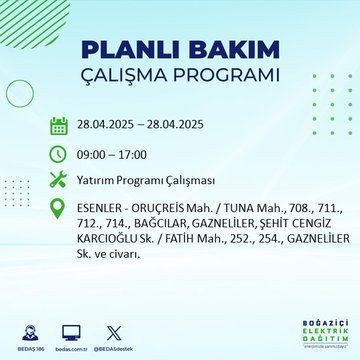 23 ilçe etkilenecek: İstanbul'da uzun süreli elektrik kesintisi - Resim: 28