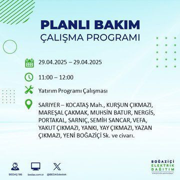 22 ilçe etkileniyor: Silivri, Sarıyer, Esenler... İstanbul'da uzun süreli elektrik kesintisi yaşanacak! 29 Nisan Salı elektrik kesintileri listesi - Resim: 60