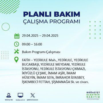 22 ilçe etkileniyor: Silivri, Sarıyer, Esenler... İstanbul'da uzun süreli elektrik kesintisi yaşanacak! 29 Nisan Salı elektrik kesintileri listesi - Resim: 46