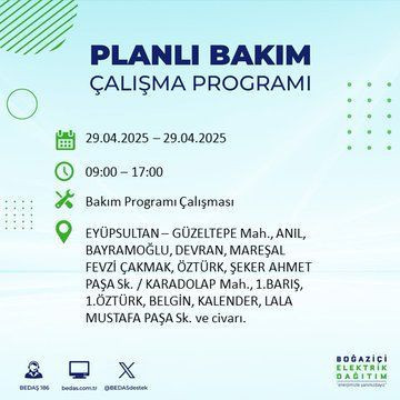 22 ilçe etkileniyor: Silivri, Sarıyer, Esenler... İstanbul'da uzun süreli elektrik kesintisi yaşanacak! 29 Nisan Salı elektrik kesintileri listesi - Resim: 39