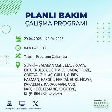 22 ilçe etkileniyor: Silivri, Sarıyer, Esenler... İstanbul'da uzun süreli elektrik kesintisi yaşanacak! 29 Nisan Salı elektrik kesintileri listesi - Resim: 71