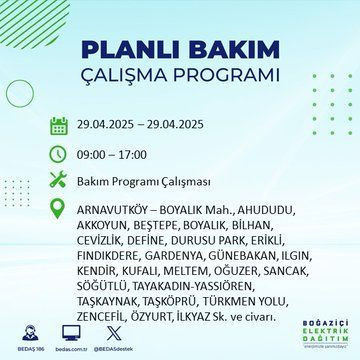 22 ilçe etkileniyor: Silivri, Sarıyer, Esenler... İstanbul'da uzun süreli elektrik kesintisi yaşanacak! 29 Nisan Salı elektrik kesintileri listesi - Resim: 2