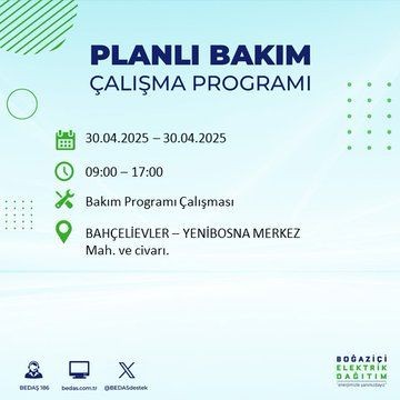 İstanbul'da uzun süreli elektrik kesintisi yaşanacak! 30 Nisan Çarşamba elektrik kesintileri listesi - Resim: 12