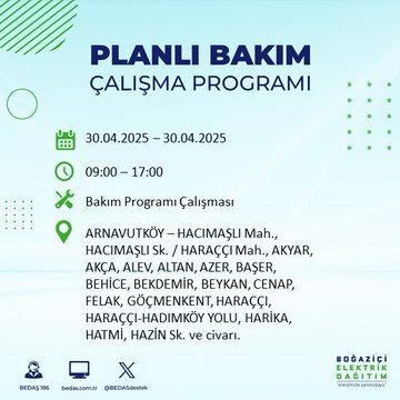 İstanbul'da uzun süreli elektrik kesintisi yaşanacak! 30 Nisan Çarşamba elektrik kesintileri listesi - Resim: 4