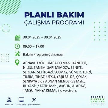 İstanbul'da uzun süreli elektrik kesintisi yaşanacak! 30 Nisan Çarşamba elektrik kesintileri listesi - Resim: 3