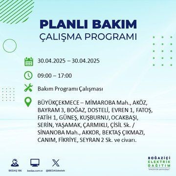 İstanbul'da uzun süreli elektrik kesintisi yaşanacak! 30 Nisan Çarşamba elektrik kesintileri listesi - Resim: 23