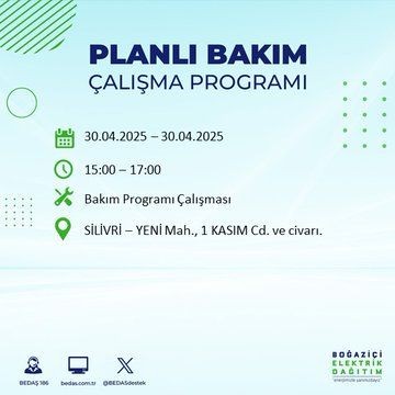 İstanbul'da uzun süreli elektrik kesintisi yaşanacak! 30 Nisan Çarşamba elektrik kesintileri listesi - Resim: 61