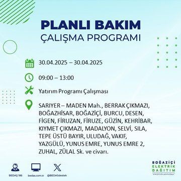 İstanbul'da uzun süreli elektrik kesintisi yaşanacak! 30 Nisan Çarşamba elektrik kesintileri listesi - Resim: 49
