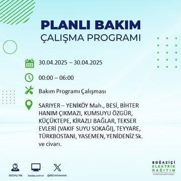 İstanbul'da uzun süreli elektrik kesintisi yaşanacak! 30 Nisan Çarşamba elektrik kesintileri listesi - Resim: 50