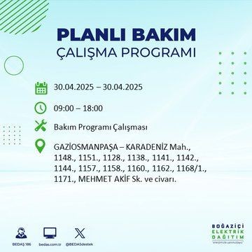 İstanbul'da uzun süreli elektrik kesintisi yaşanacak! 30 Nisan Çarşamba elektrik kesintileri listesi - Resim: 41