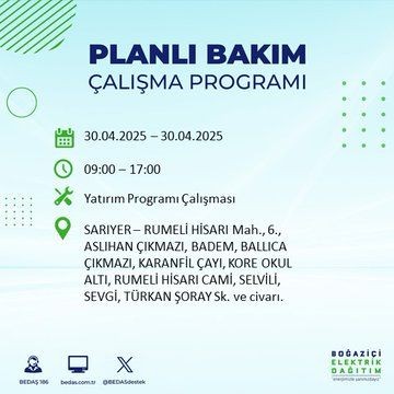İstanbul'da uzun süreli elektrik kesintisi yaşanacak! 30 Nisan Çarşamba elektrik kesintileri listesi - Resim: 52