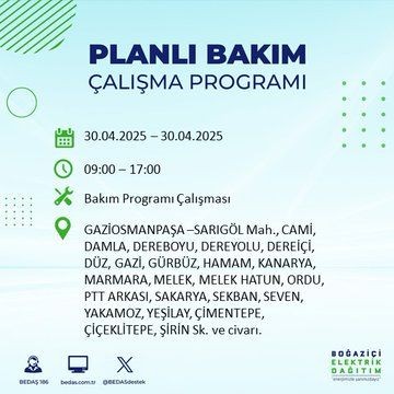 İstanbul'da uzun süreli elektrik kesintisi yaşanacak! 30 Nisan Çarşamba elektrik kesintileri listesi - Resim: 44
