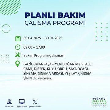 İstanbul'da uzun süreli elektrik kesintisi yaşanacak! 30 Nisan Çarşamba elektrik kesintileri listesi - Resim: 43