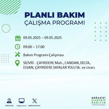 İstanbul'da uzun süreli elektrik kesintisi yaşanacak! 9 Mayıs Cuma elektrik kesintileri listesi - Resim: 84