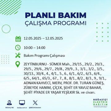 İstanbul'da o ilçeler karanlığa gömülecek! 12 Mayıs Pazartesi elektrik kesintileri listesi - Resim: 61