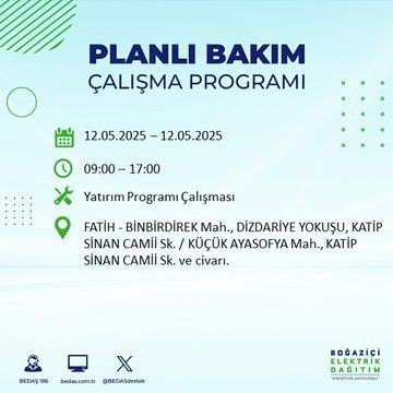 İstanbul'da o ilçeler karanlığa gömülecek! 12 Mayıs Pazartesi elektrik kesintileri listesi - Resim: 37