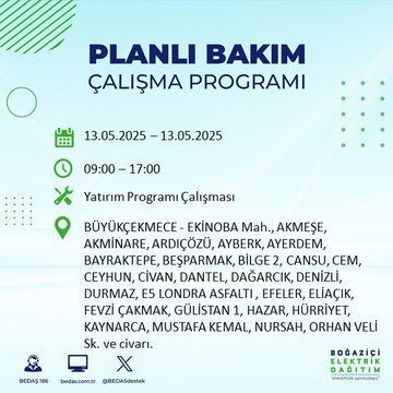 İstanbul'da uzun süreli elektrik kesintisi yaşanacak! 13 Mayıs Salı elektrik kesintileri listesi: Silivri, Çatalca, Esenyurt - Resim: 27