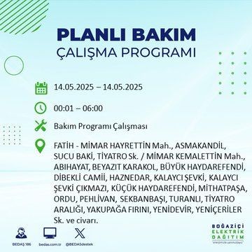 İstanbul'un büyük bölümü karanlığa gömülecek! 14 Mayıs Çarşamba elektrik kesintileri listesi - Resim: 43