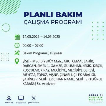 İstanbul'un büyük bölümü karanlığa gömülecek! 14 Mayıs Çarşamba elektrik kesintileri listesi - Resim: 70