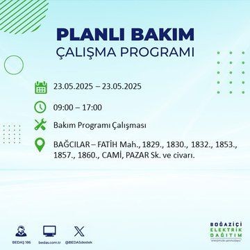 İstanbul'da uzun süreli elektrik kesintisi yaşanacak! 23 Mayıs Cuma elektrik kesintileri listesi - Resim: 5