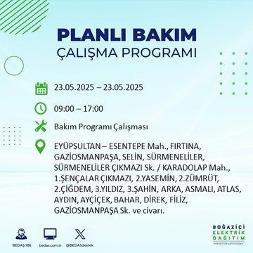 İstanbul'da uzun süreli elektrik kesintisi yaşanacak! 23 Mayıs Cuma elektrik kesintileri listesi - Resim: 26