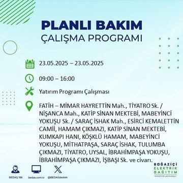 İstanbul'da uzun süreli elektrik kesintisi yaşanacak! 23 Mayıs Cuma elektrik kesintileri listesi - Resim: 37