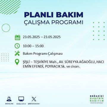 İstanbul'da uzun süreli elektrik kesintisi yaşanacak! 23 Mayıs Cuma elektrik kesintileri listesi - Resim: 52