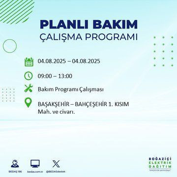 İstanbul'un büyük bölümü karanlıkta kalacak! 4 Ağustos 2025 Pazartesi elektrik kesintileri listesi - Resim: 7