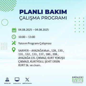 İstanbul'un büyük bölümü karanlıkta kalacak! 4 Ağustos 2025 Pazartesi elektrik kesintileri listesi - Resim: 24